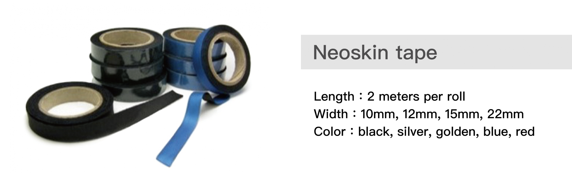 Especificación de cinta Neoskin